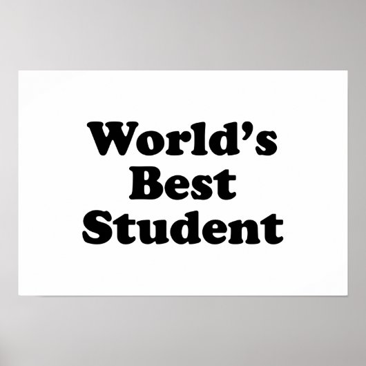 Weltbeste Studentin Poster (Vorne)