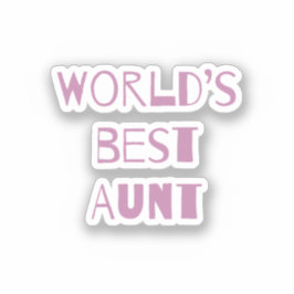 Weltbeste Tante Aufkleber