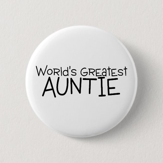 Weltbeste Tante Button (Vorderseite)