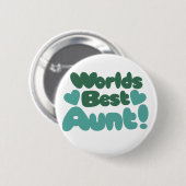Weltbeste Tante Button (Vorne & Hinten)