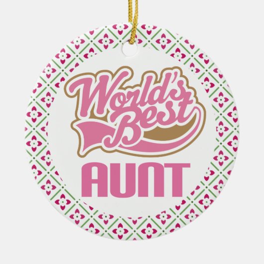 Weltbeste Tante Keepsake Ornament For Her (Vorne)