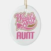 Weltbeste Tante Ornament Keepsake Gift (Rechts)