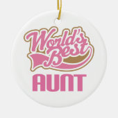 Weltbeste Tante Ornament Keepsake Gift (Vorne)