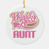Weltbeste Tante Ornament Keepsake Gift (Hinten)
