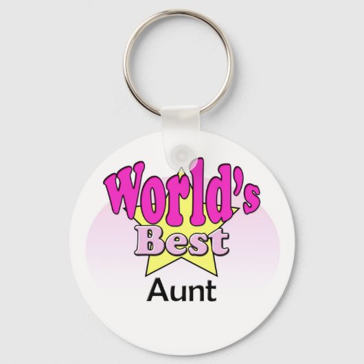 Weltbeste Tante Schlüsselanhänger (Vorderseite)