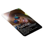 Weltbeste Tante, Tante Definition Foto Magnet (Rechte Seite)