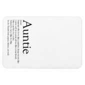 Weltbeste Tante, Tante Definition Moderner Spaß Magnet (Horizontal)