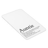 Weltbeste Tante, Tante Definition Moderner Spaß Magnet (Rechte Seite)