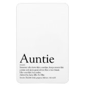Weltbeste Tante, Tante Definition Moderner Spaß Magnet (Vertikal)