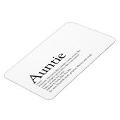 Weltbeste Tante, Tante, Definition von Tia Magnet (Linke Seite)