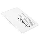 Weltbeste Tante, Tante, Definition von Tia Magnet (Rechte Seite)