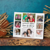 Weltbeste Tante und Onkel 8 Foto Collage White Fotoplatte (Seite)