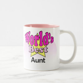Weltbeste Tante Zweifarbige Tasse