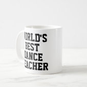 Weltbeste Tanzlehrer-Tasse Kaffeetasse (Vorderseite Links)