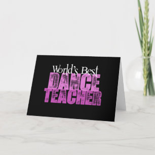 Weltbeste Tanzlehrerin Karte