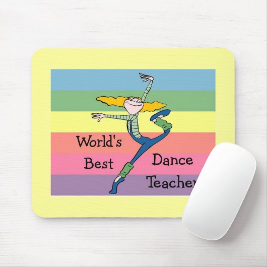 Weltbeste Tanzlehrerin Merchandise Mousepad (Mit Mouse)