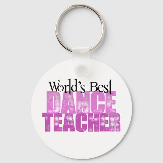 Weltbeste Tanzlehrerin Schlüsselanhänger (Vorderseite)