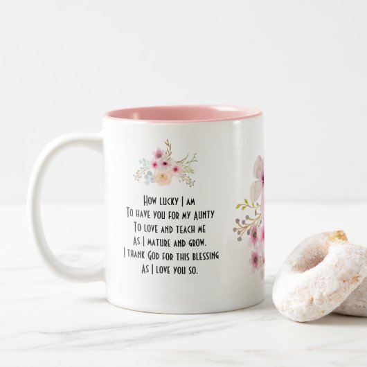 Weltbeste TASSE der Menschheit POEM, Personalisier (Mit Donut)