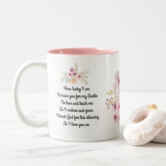 Weltbeste TASSE der Menschheit POEM, Personalisier (Mit Donut)