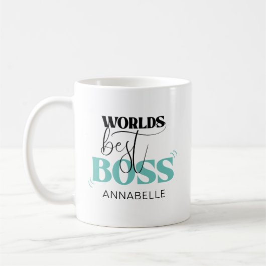 Weltbeste Tasse für den Boss-Kaffee (Links)