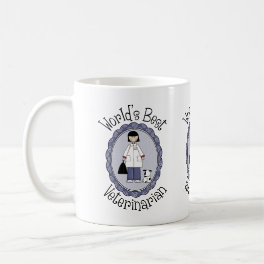 Weltbeste Tierärztin - Frauen Kaffeetasse (Links)