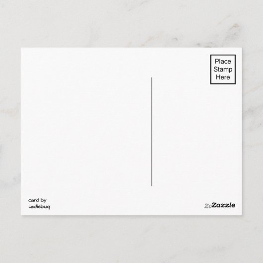 Weltbeste Tochter Postkarte (Rückseite)