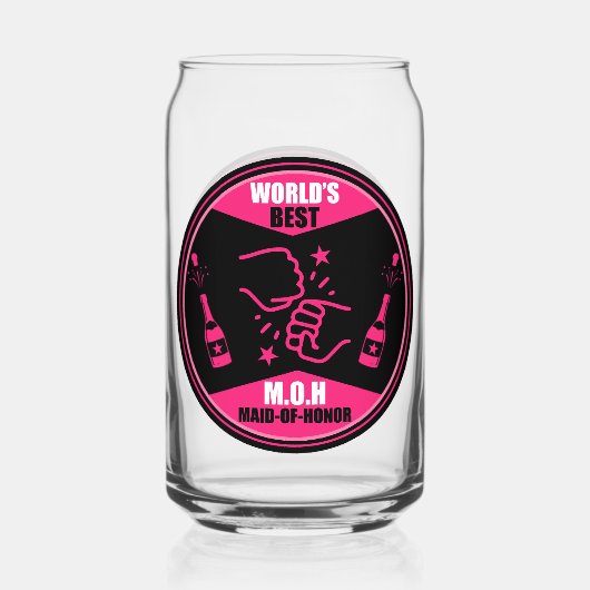 Weltbeste Trauzeugin Dosenglas (Vorderseite)