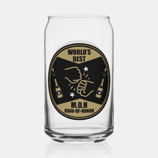 Weltbeste Trauzeugin Dosenglas (Rückseite)