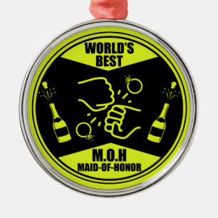 Weltbeste Trauzeugin Ornament Aus Metall