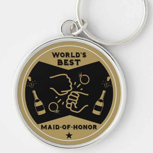 Weltbeste Trauzeugin Schlüsselanhänger (Vorne)