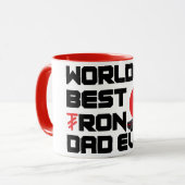 Weltbeste Tron TRX Vater Crypto-Tasse Tasse (Vorderseite Links)