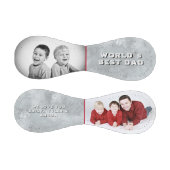 Weltbeste Vater-Bezeichnung 2 FotoCollage Baseball (Paneele)