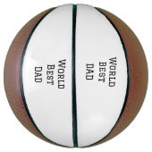 Weltbeste VATER FATHER fügen Texttext für Namenssp Basketball (Vertikal)