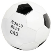 Weltbeste VATER FATHER fügen Texttext für Namenssp Fußball (Dreiviertel)