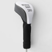 Weltbeste VATER FATHER fügen Texttext für Namenssp Golf Headcover (angewinkelt)