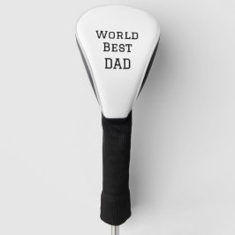 Weltbeste VATER FATHER fügen Texttext für Namenssp Golf Headcover