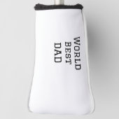 Weltbeste VATER FATHER fügen Texttext für Namenssp Golf Headcover (Rotieren 90)