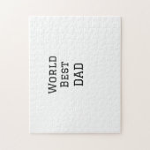 Weltbeste VATER FATHER fügen Texttext für Namenssp Puzzle (Vertikal)