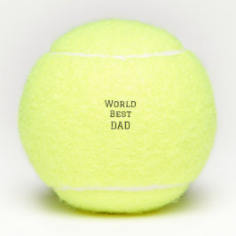 Weltbeste VATER FATHER fügen Texttext für Namenssp Tennisbälle