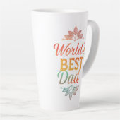 Weltbeste Vater große Latte-Tasse (17 oz) Milchtasse (Rechte Ecke)