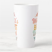 Weltbeste Vater große Latte-Tasse (17 oz) Milchtasse (Vorderseite)