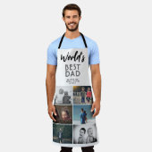 Weltbeste Vater-Schürze 6 FotoCollage Schürze (Getragen)