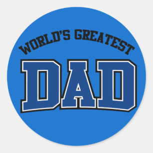 Weltbeste Vater Sticker Blau