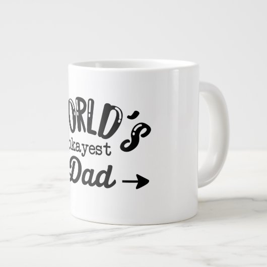 Weltbeste Vater-Tasse - Funny Gigant Coffee Cup Jumbo-Tasse (Vorderseite Rechts)