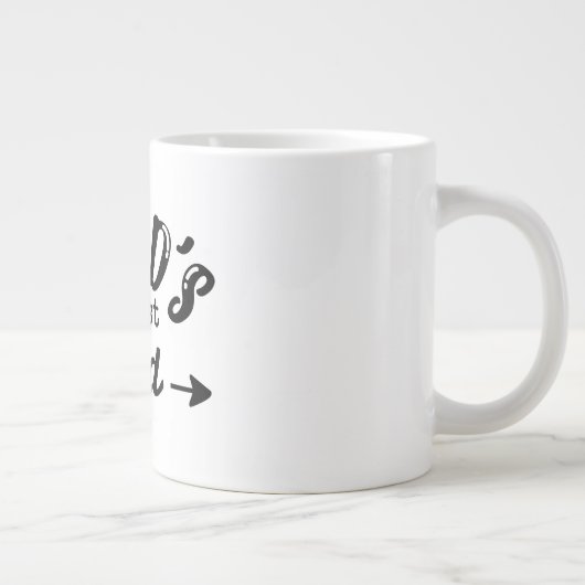 Weltbeste Vater-Tasse - Funny Gigant Coffee Cup Jumbo-Tasse (Rechts)