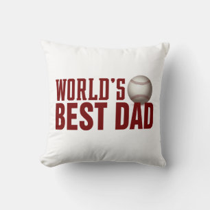 Weltbeste Vater Typografie Baseball-Throw-Kissen Kissen