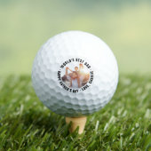 Weltbeste Vater-Vatertag-Foto-Balls Golfball (Insitu T-Shirt)