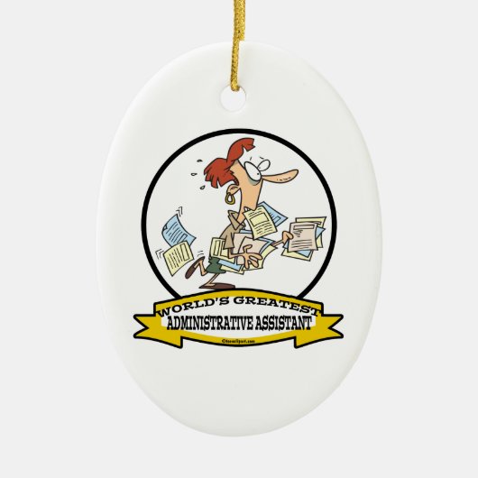 WELTBESTE VERWALTUNGSHILFE KERAMIKORNAMENT (Vorne)