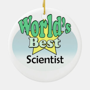 Weltbeste Wissenschaftler Keramikornament