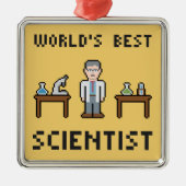 Weltbeste Wissenschaftler Silbernes Ornament (Vorne)